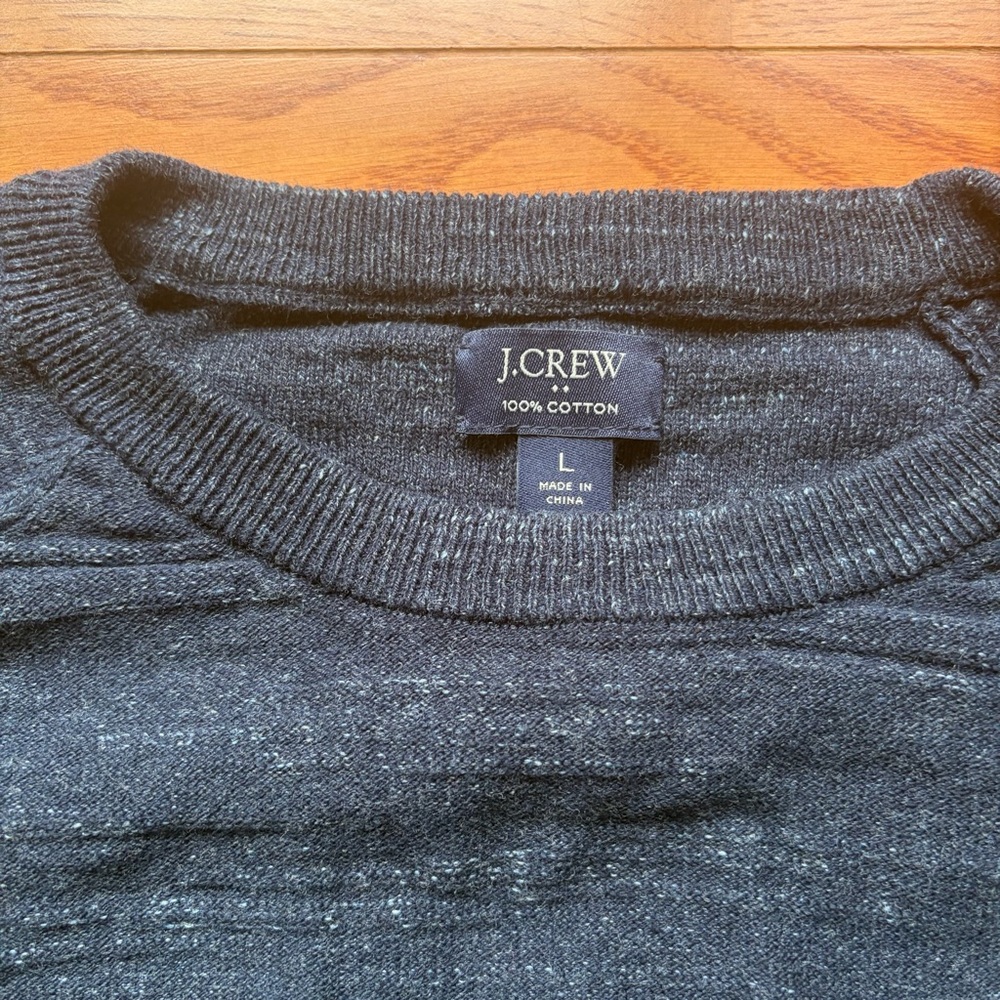 J Crew Crewneck Sweater Navy Pullover - Picture 3 of 3